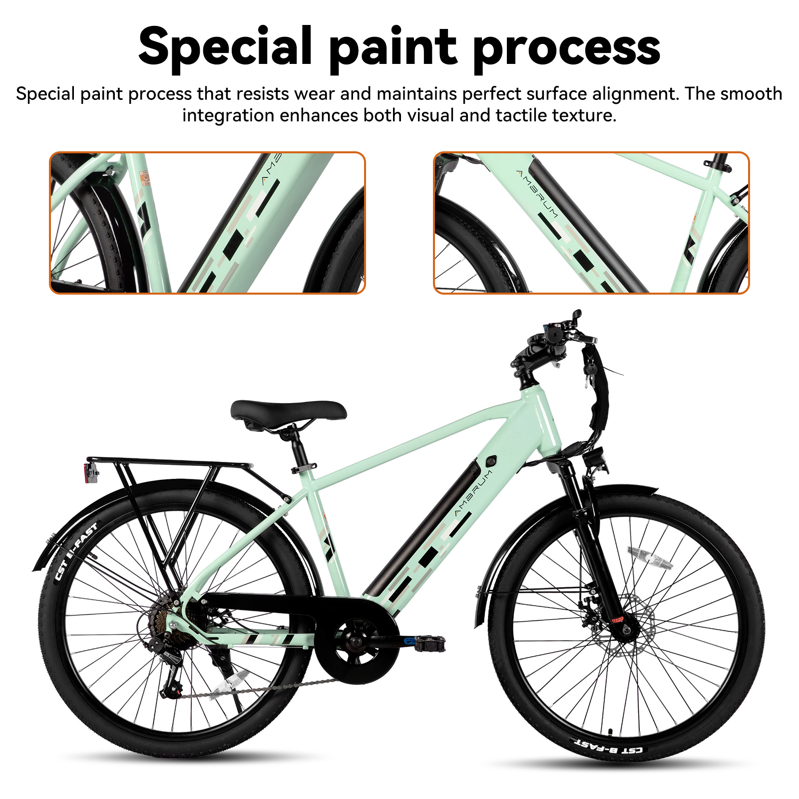 Hiland 26-inch 500W Electric Mountain Bike
